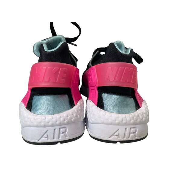 Nike Air Huarache Run South Beach Sneakers Mens 9.5 Black Laser Fuchsia Blue main image 9